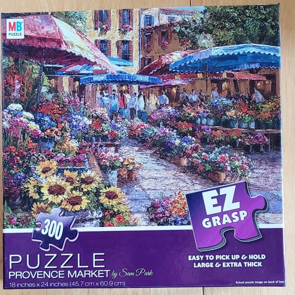 Milton Bradley 300 Piece EZ Grasp "Provence Market" Puzzle (161) - Picture 1 of 1